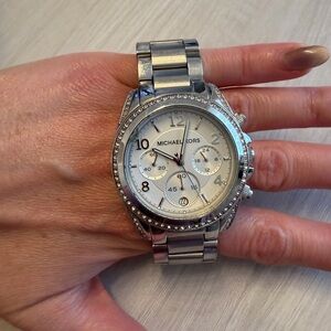 Michael Kors Silver Chronograph Watch